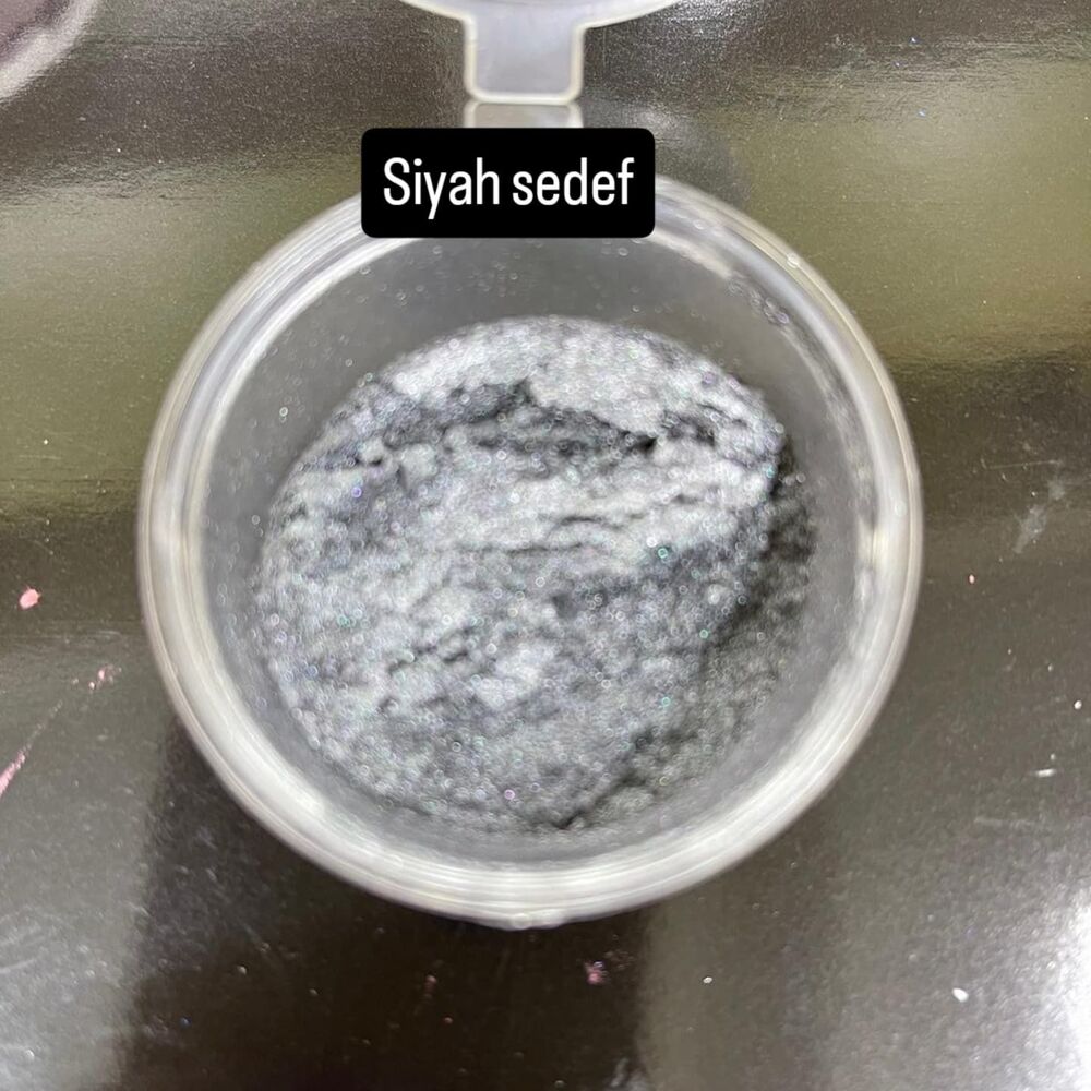 siyah sedef toz boya