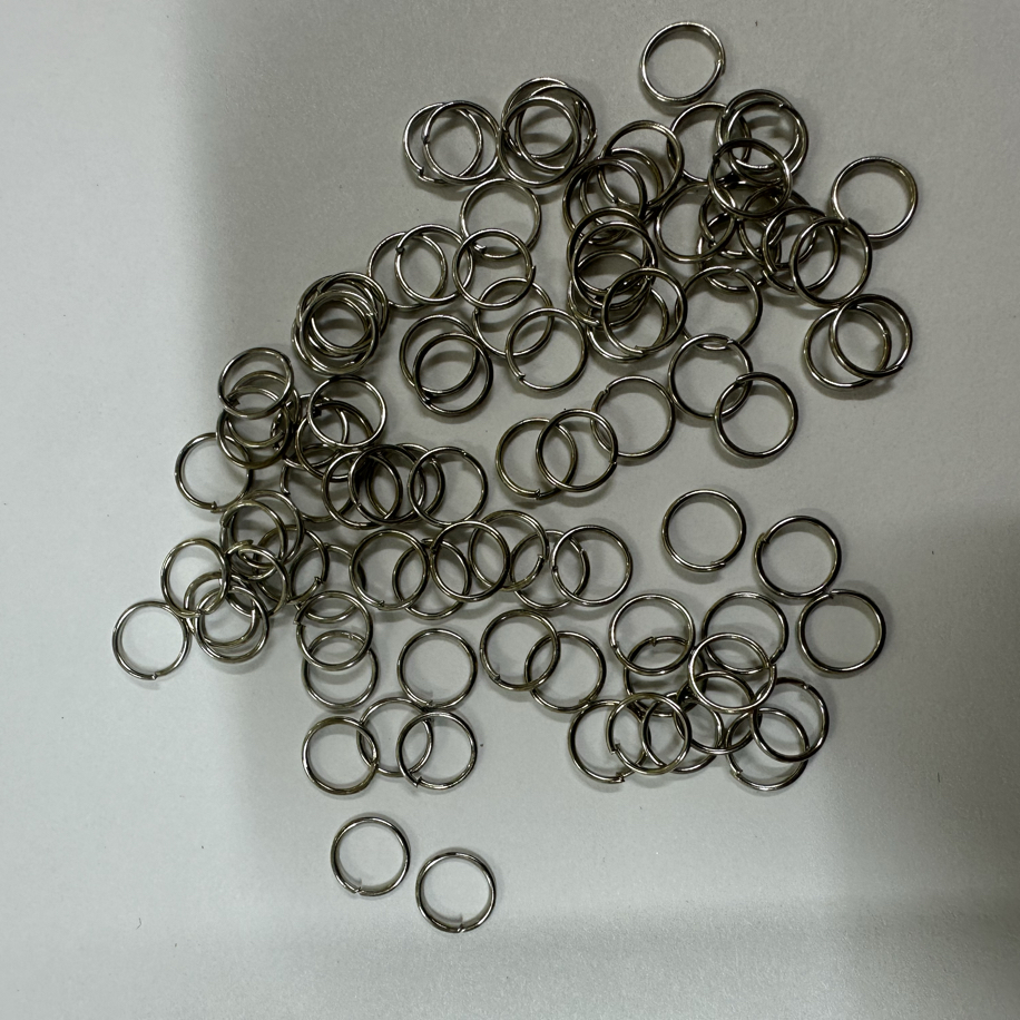 Ortaboy gümüş halka 8mm 100 adet