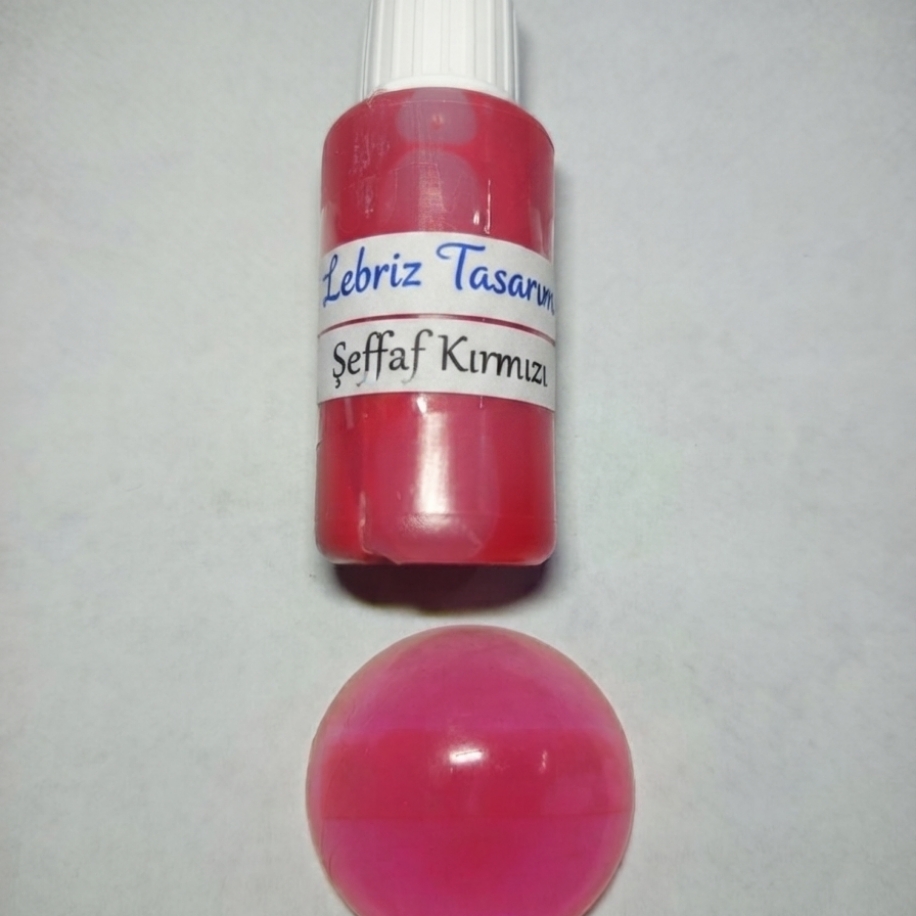 şeffaf kırmızı